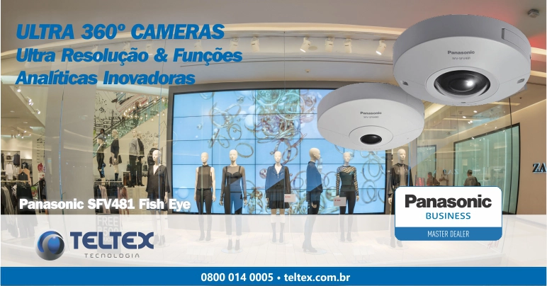 Conheça a tecnologia das câmeras Fish Eye Ultra 360º Panasonic i-Pro
